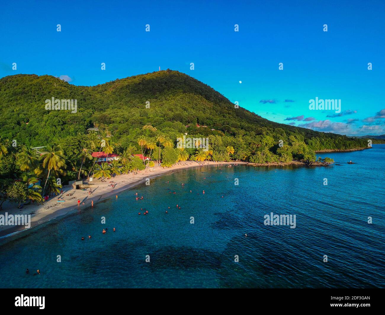 Anse Figuier beach is located in the town of Rivière-Pilote in Martinique Stock Photo