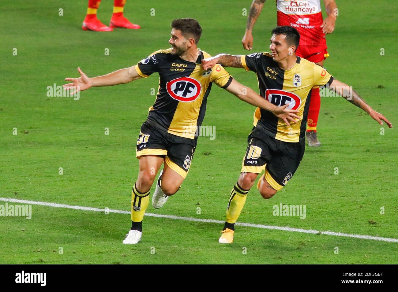 Lima Peru 02nd Dec 2020 Lautaro Palacios Celebrates His Goal Coquimbo Unido S Second During A Match Between Sport Huancayo Peru Vs Coquimbo Unido Chile At The National Stadium Of Peru In Lima