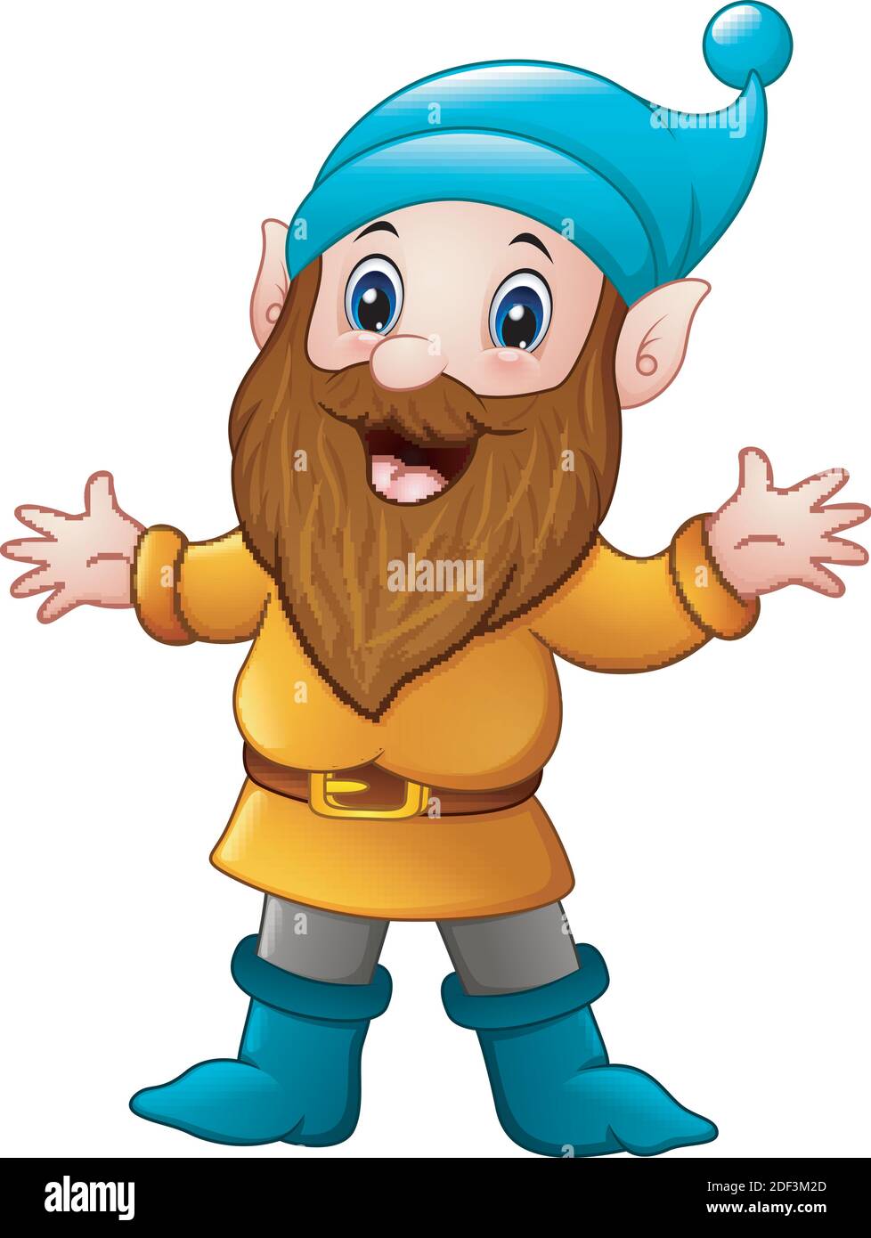 Vector illustration of Cute dwarf cartoon Stock Vector Image & Art Alamy