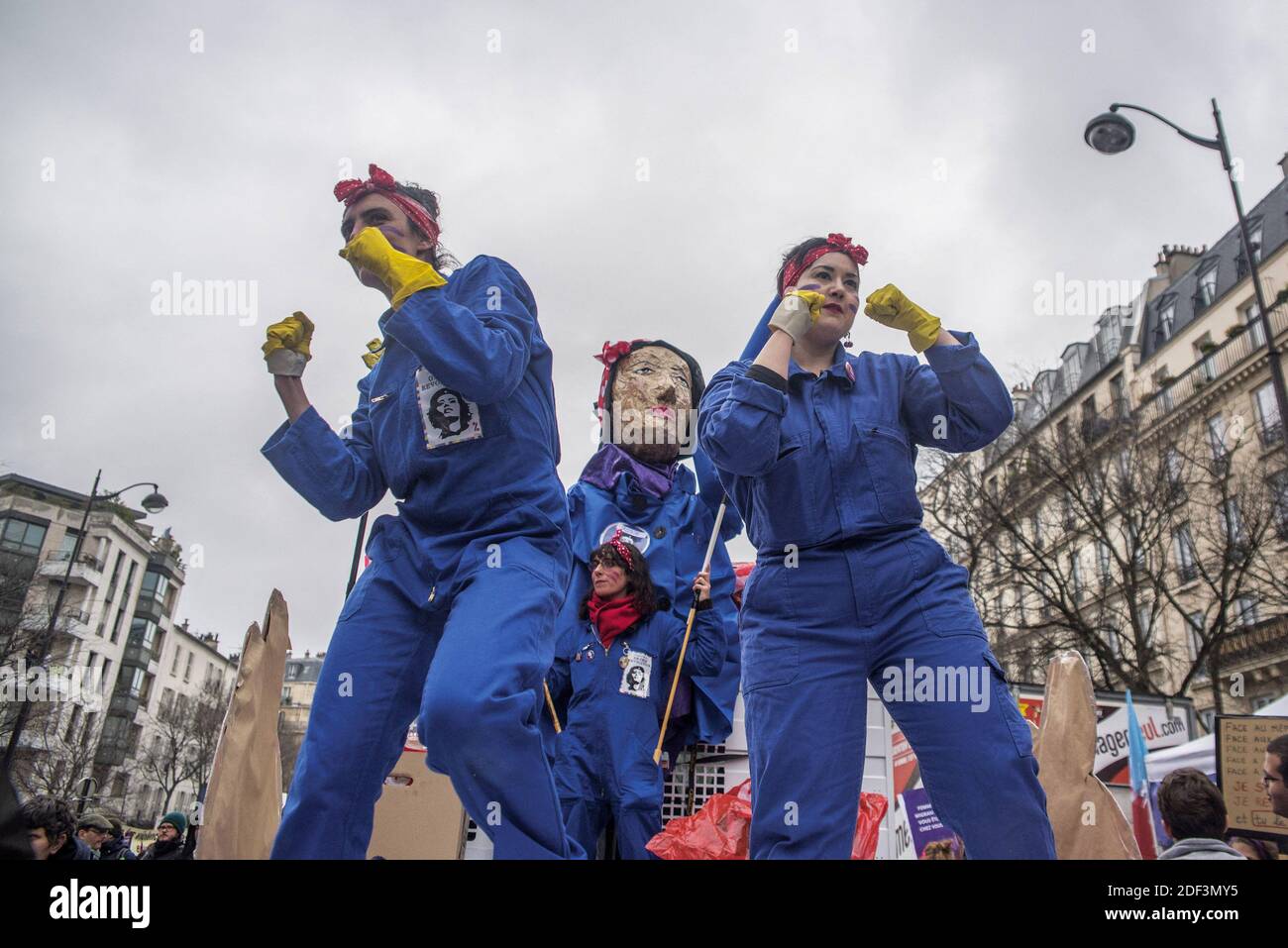 Women take part in a rally as part of the International Women's day in ...