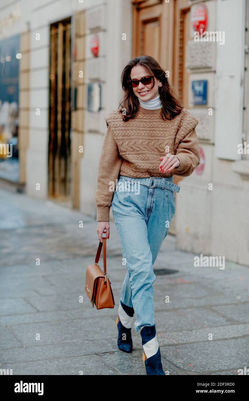 Street style, Therese Hellstrom arriving at Guy Laroche Fall Winter  2020-2021 show, held at Rue Francois 1er, Paris, France, on February 26th,  2020. Photo by Marie-Paola Bertrand-Hillion/ABACAPRESS.COM Stock Photo -  Alamy