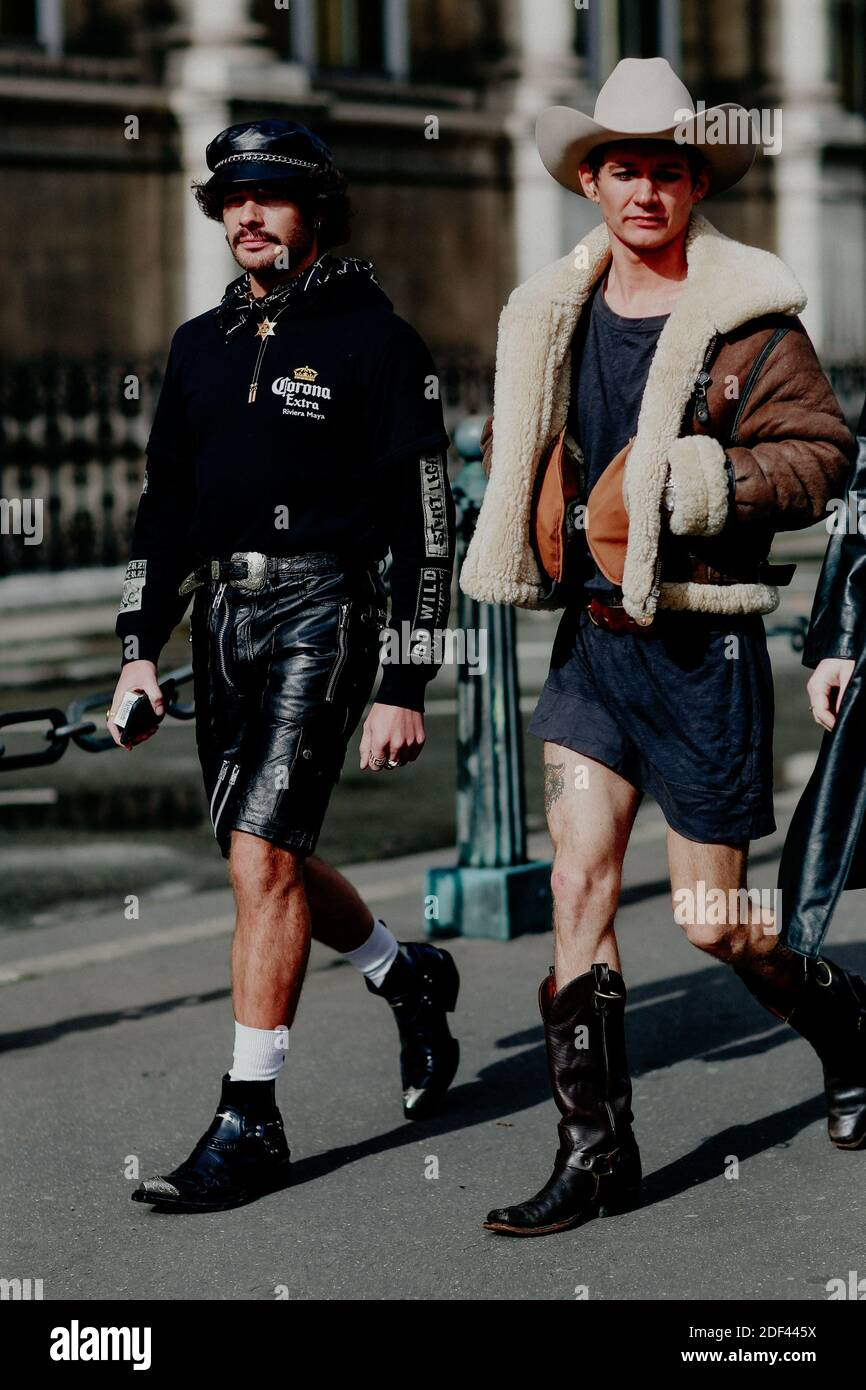 Street style, Luke Jefferson Day and Louie Banks arriving at Vivienne  Westwood Fall Winter 2020-2021