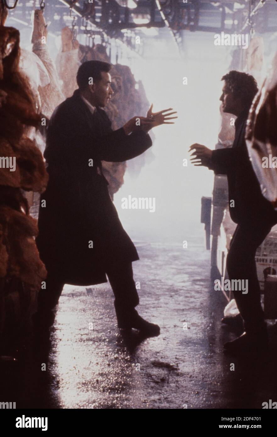 Black Rain 1989 Starring Michael Douglas, Andy Garcia, Kate Capshaw and Ken Takakura. Directed by Ridley Scott Stock Photo