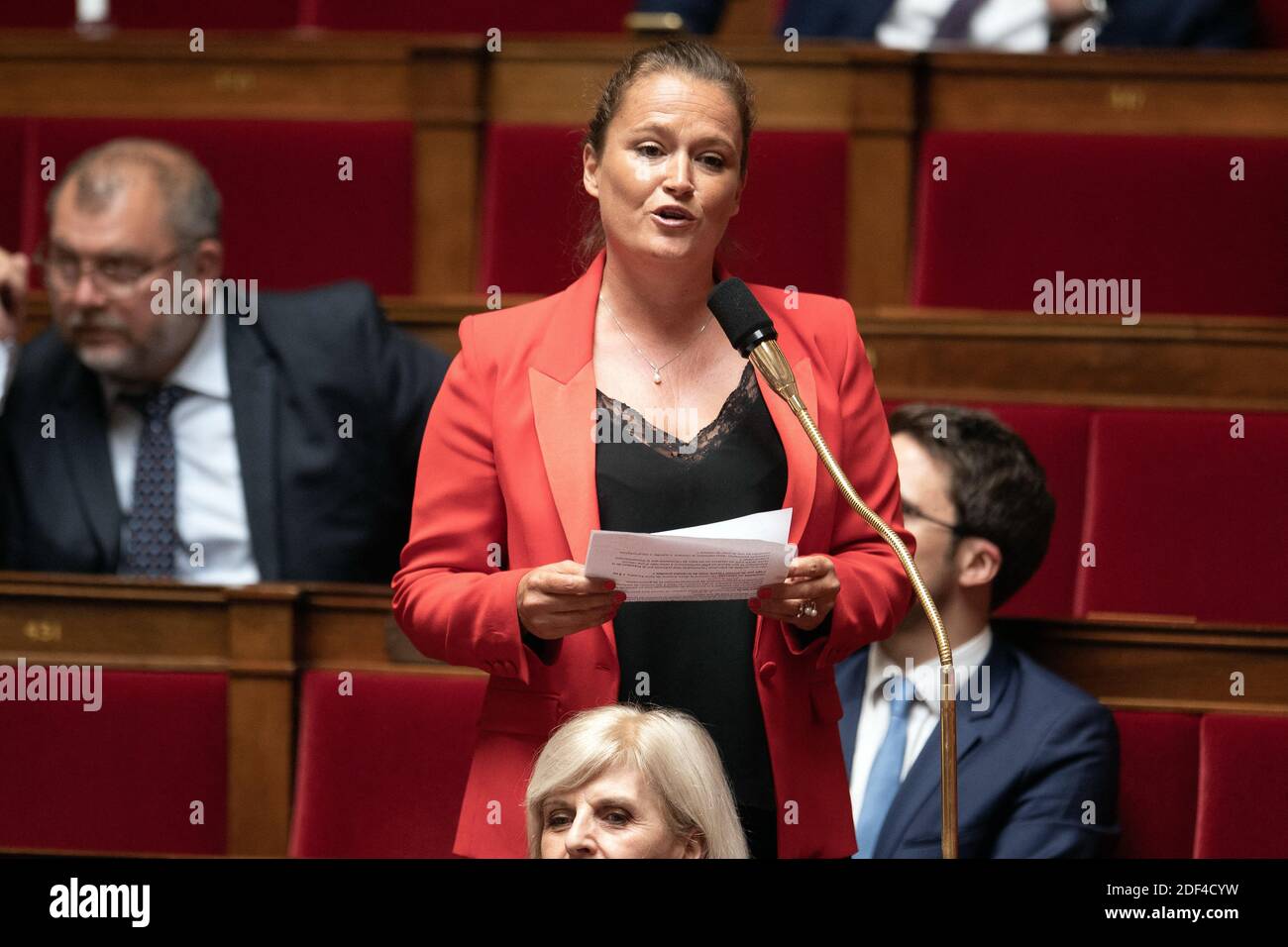 Deputy, Olivia Gregoire attends a session of "Questions to the