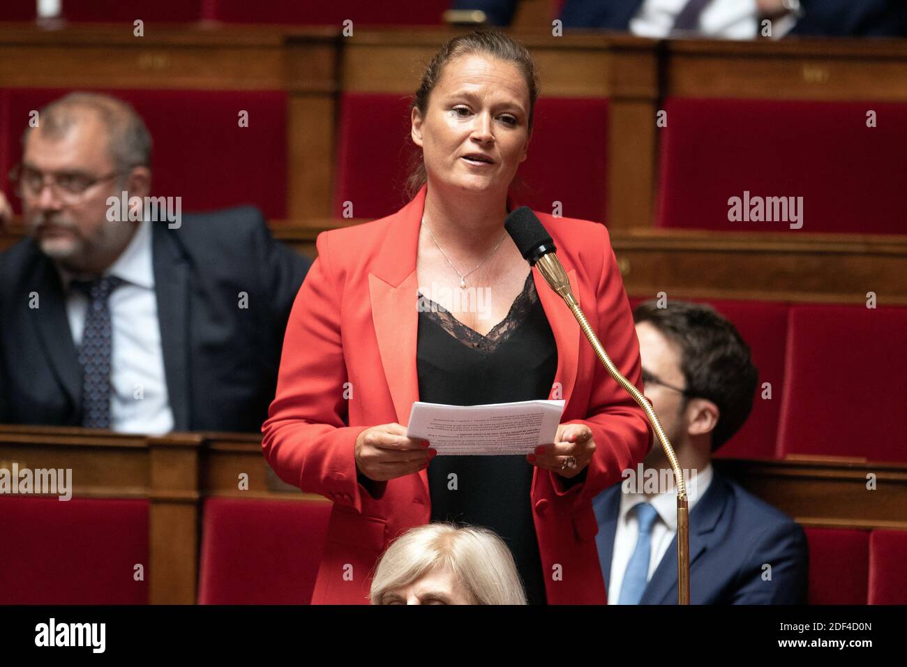 Deputy, Olivia Gregoire attends a session of "Questions to the