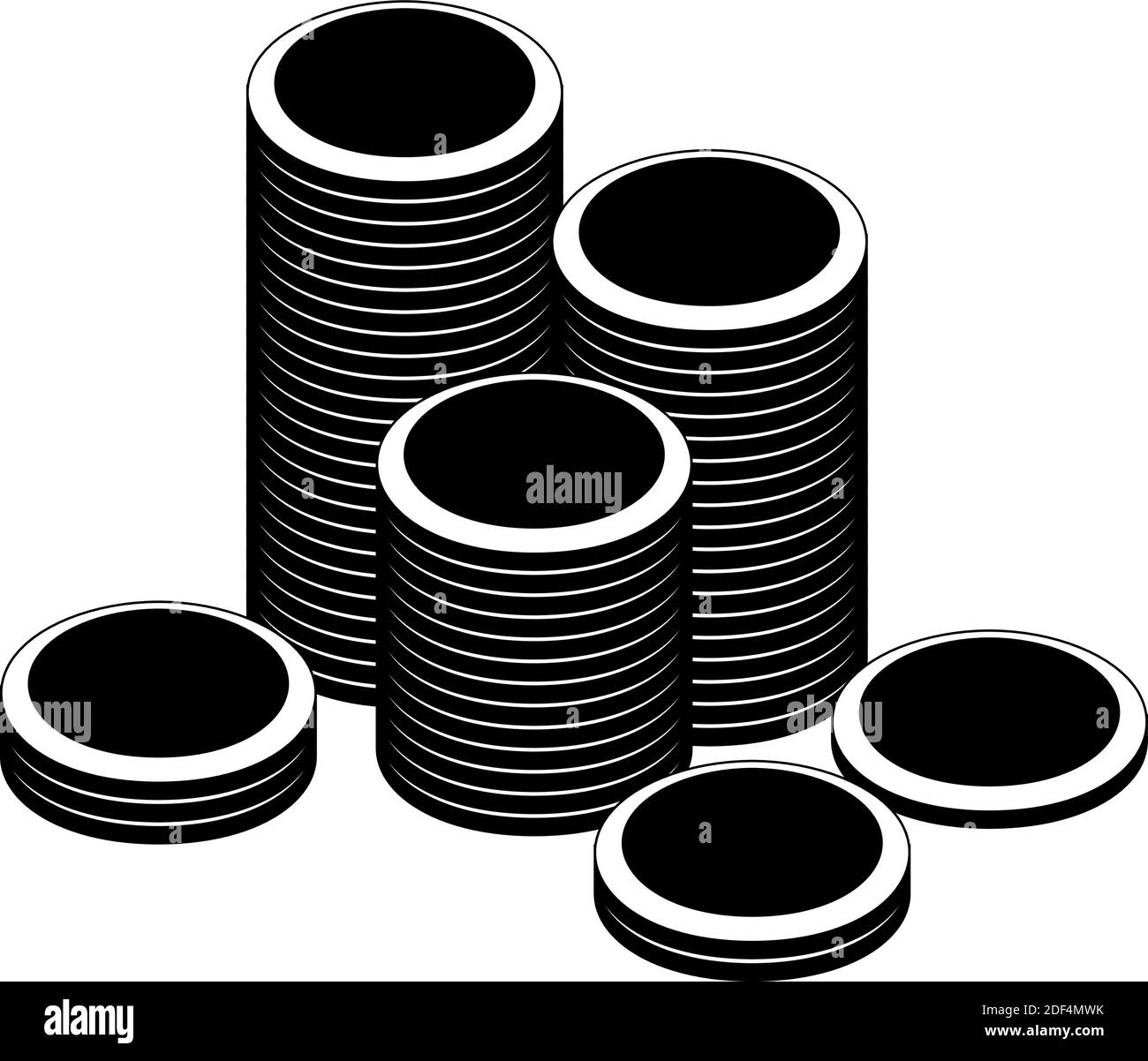 Big gold coins Black and White Stock Photos & Images - Alamy