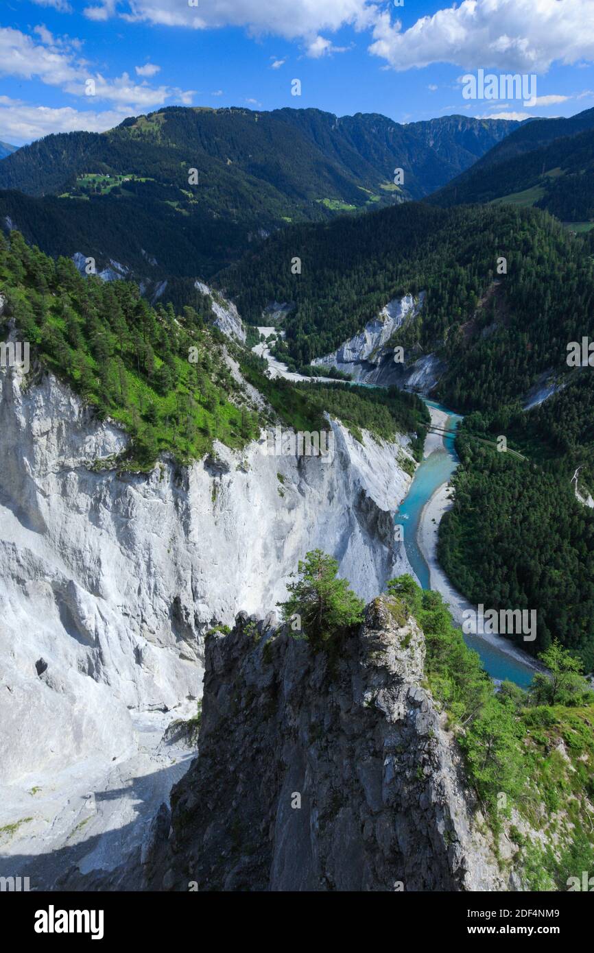 geography / travel, Switzerland, Ruinaulta, Grisons, Additional-Rights-Clearance-Info-Not-Available Stock Photo