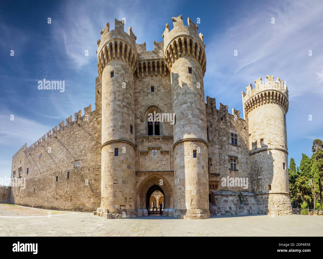 Castle of Rhodes the Main Entrance To the Palace of the Grand Masters Rhodes  Island, Greece. Stock Image - Image of citadel, historic: 90778059