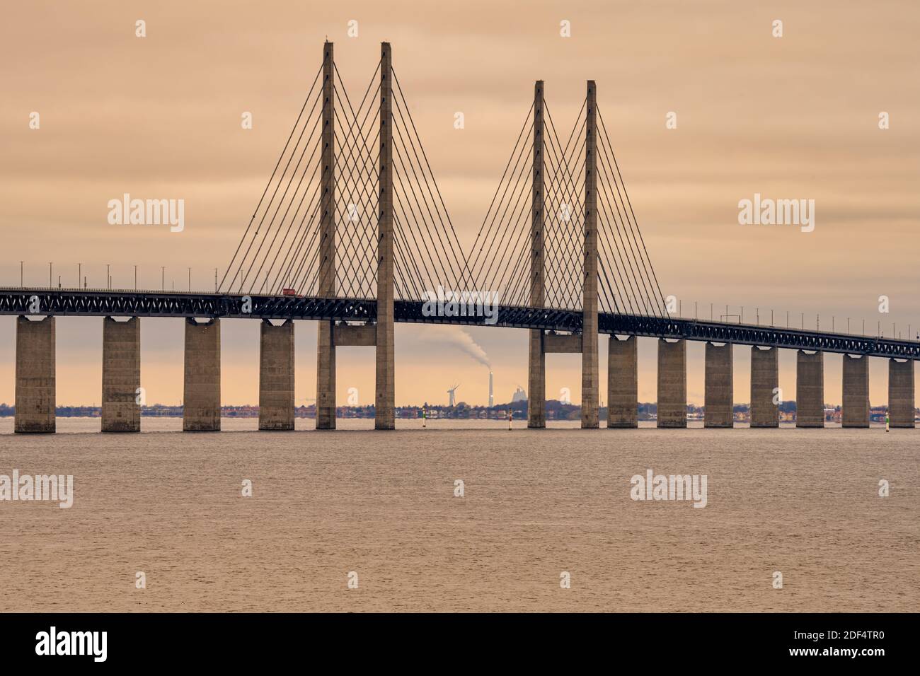 The Sound Bridge, the bridge and underwater tunnel connecting Malmo