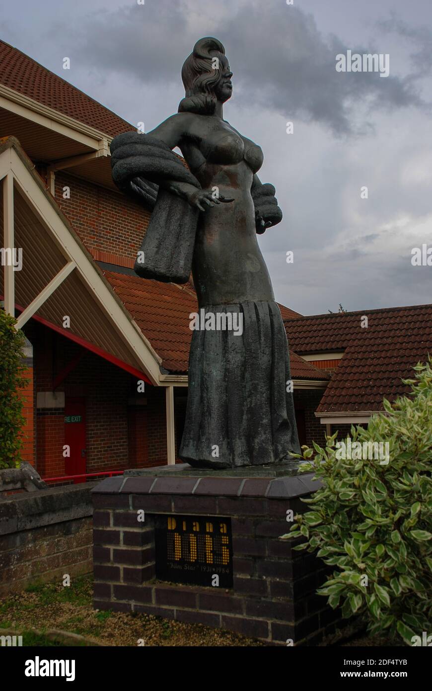 The statue of Diana Dors in Swindon, Wiltshire, UK Stock Photo