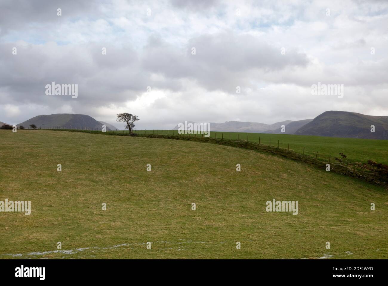 Lake District's Ennerdale Fells from Kirkland, Cumbria, England, UK Stock Photo