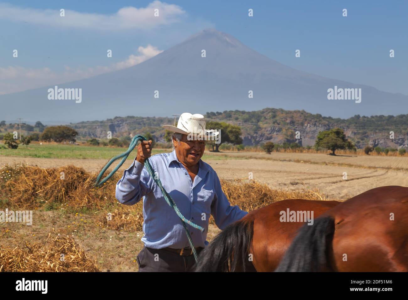 Hispanic farmer horses hi-res stock photography and images - Alamy