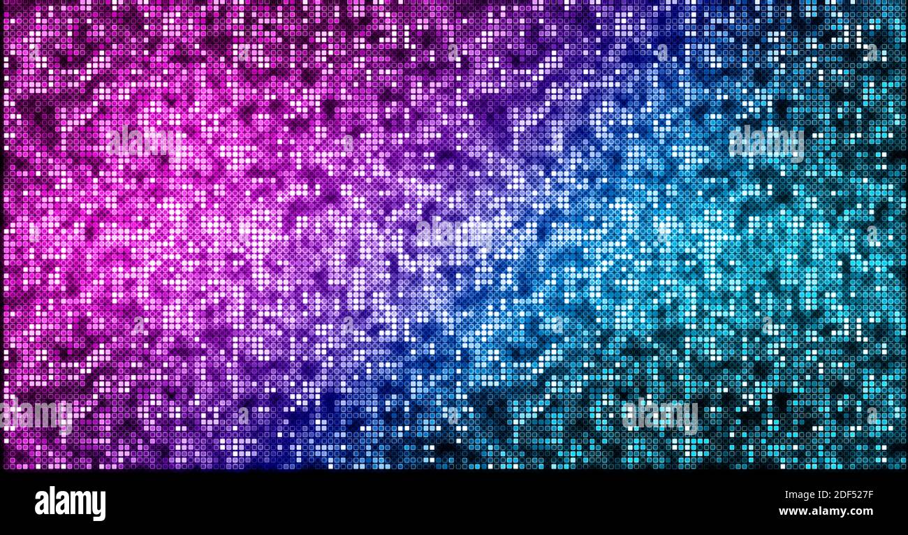 Abstract neon glowing vibrant background pattern. Sparkling disco ball texture. Modern nightlife