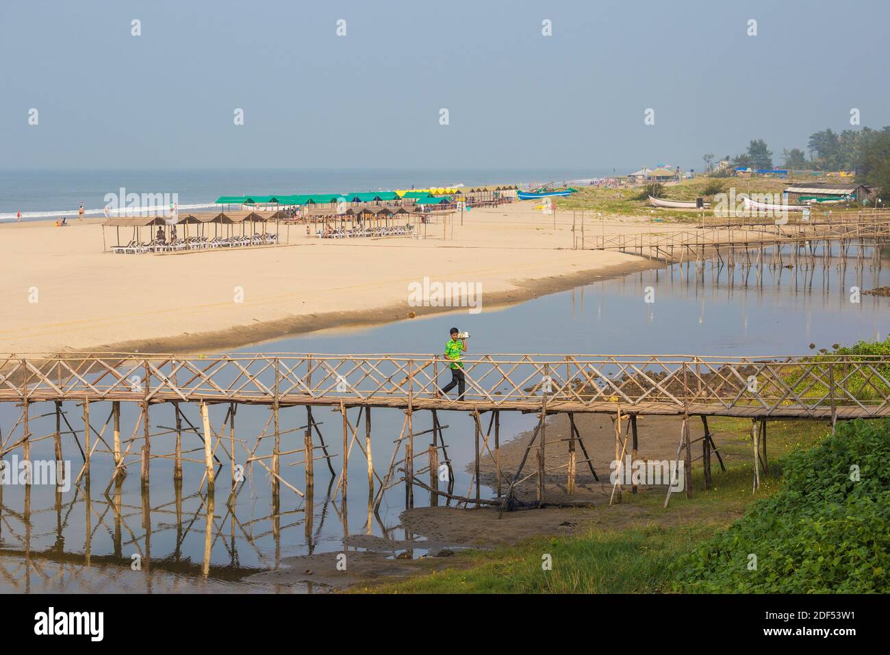 India, Goa, Mandem beach Stock Photo