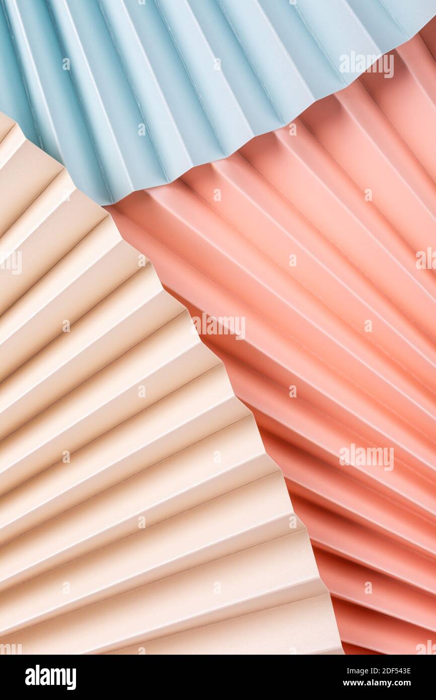 Colorful abstract background with paper fans Stock Photo - Alamy