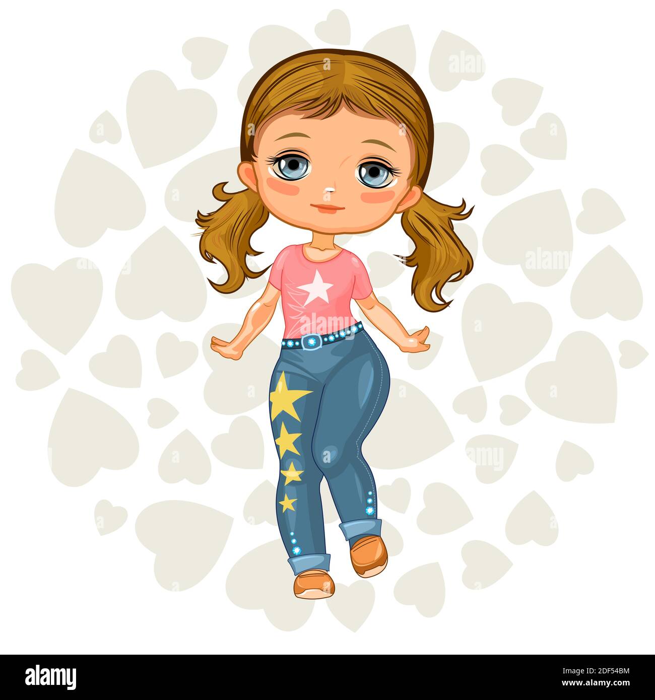 Young womens anime cartoon Stock Vector Image & Art - Alamy