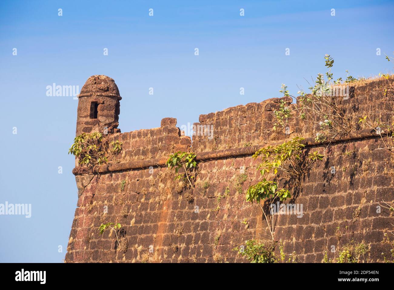 India, Goa, Vagator, Chapora Fort Stock Photo