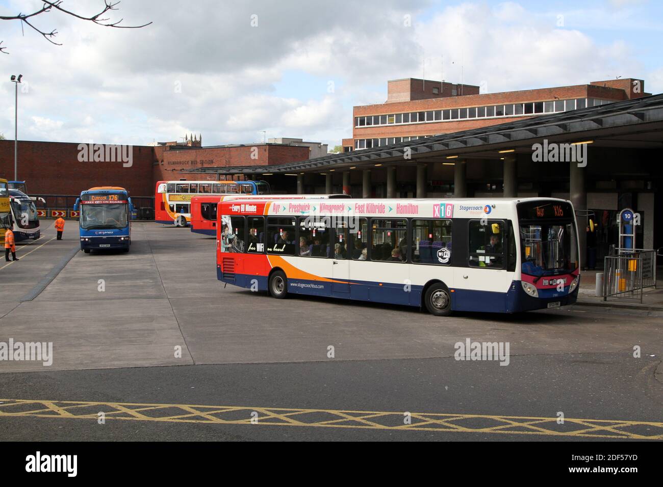 Stagecoach buses as Kilmarnock, East Ayrshire, Scotland, UK Stock Photo