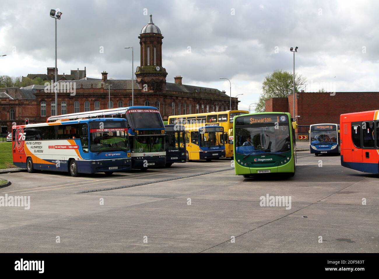 Stagecoach buses as Kilmarnock, East Ayrshire, Scotland, UK Stock Photo