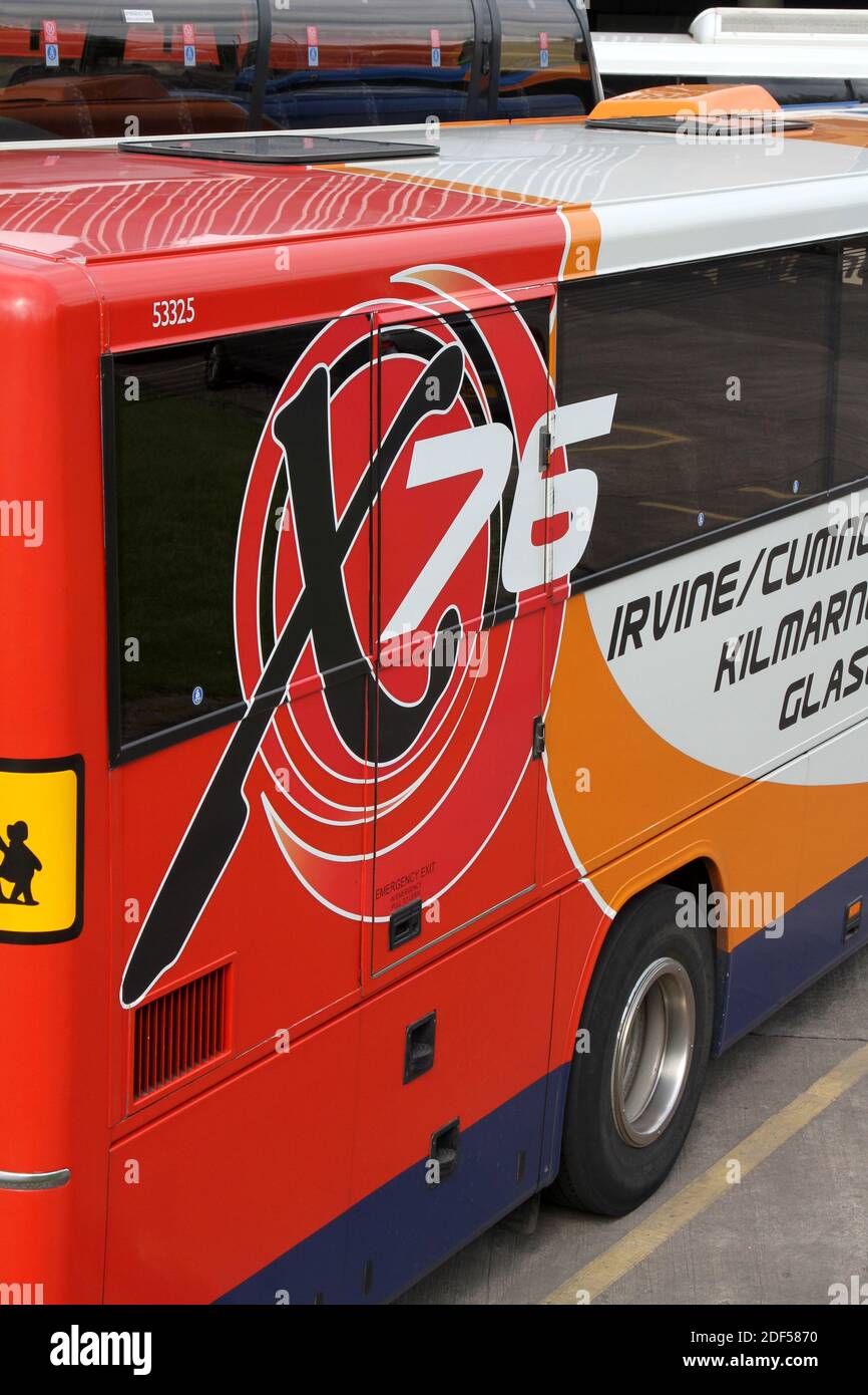 Stagecoach buses as Kilmarnock, East Ayrshire, Scotland, UK Stock Photo