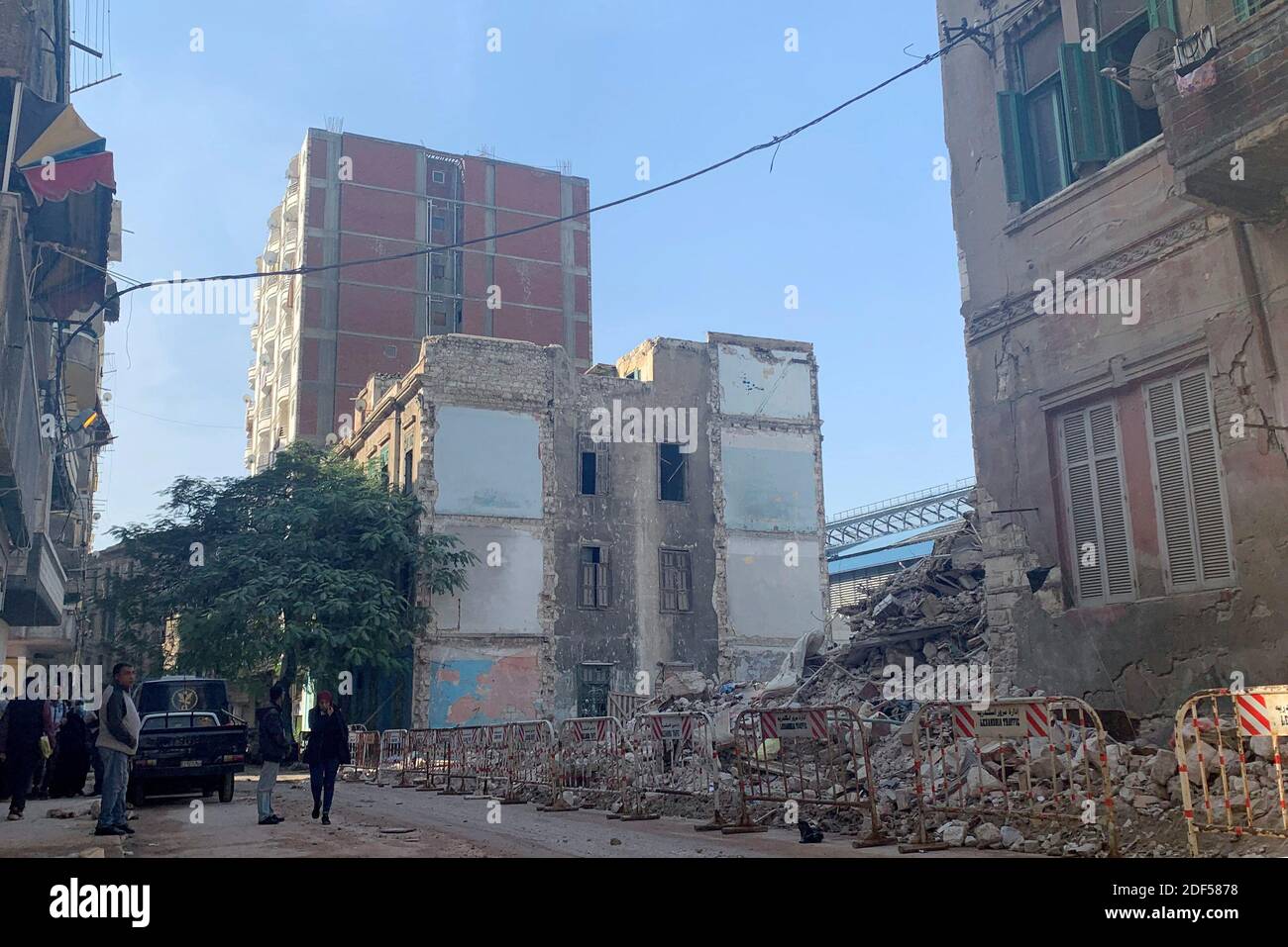 Apartment Building In Alexandria Egypt High Resolution Stock