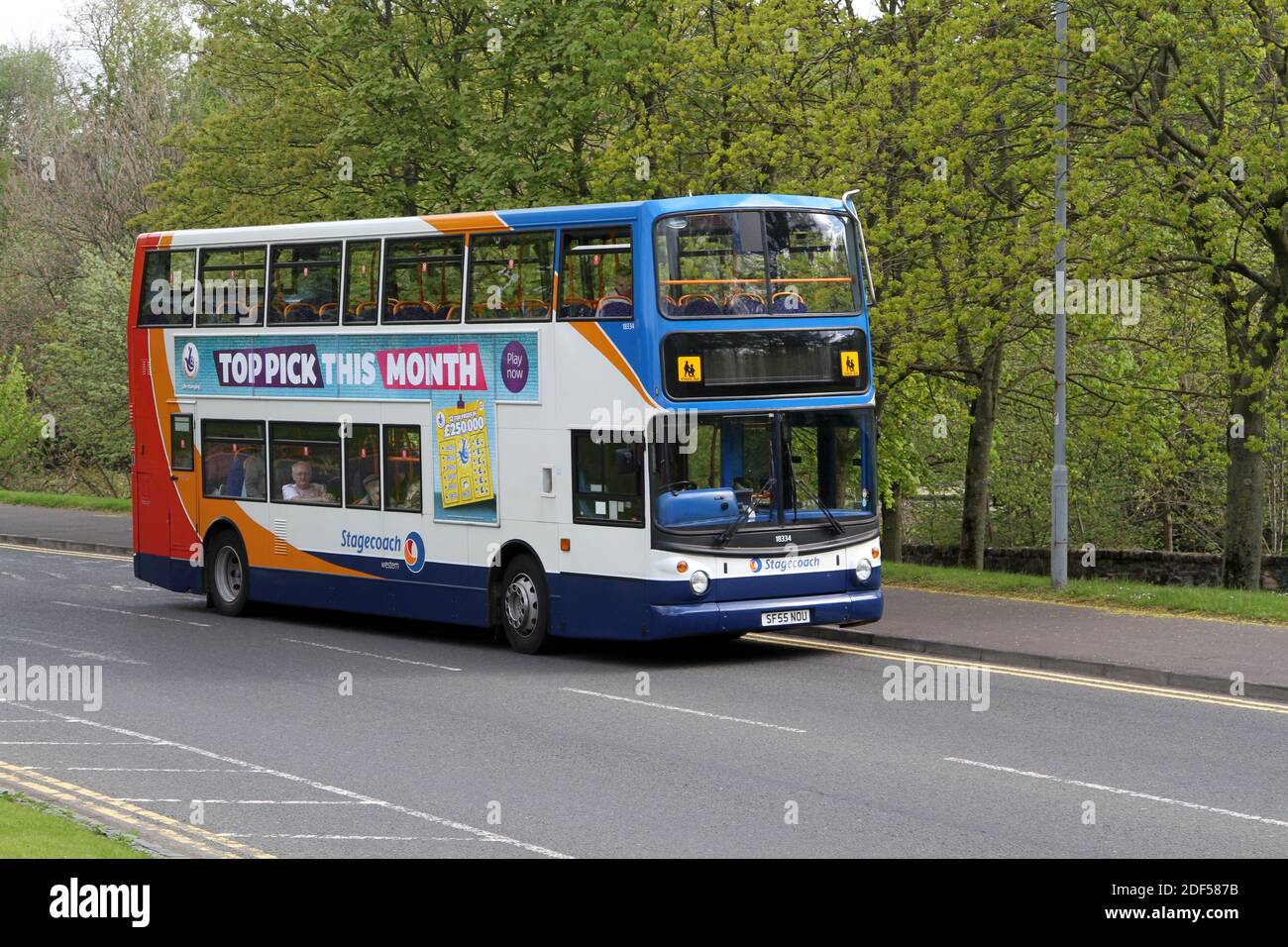 Stagecoach buses as Kilmarnock, East Ayrshire, Scotland, UK Stock Photo