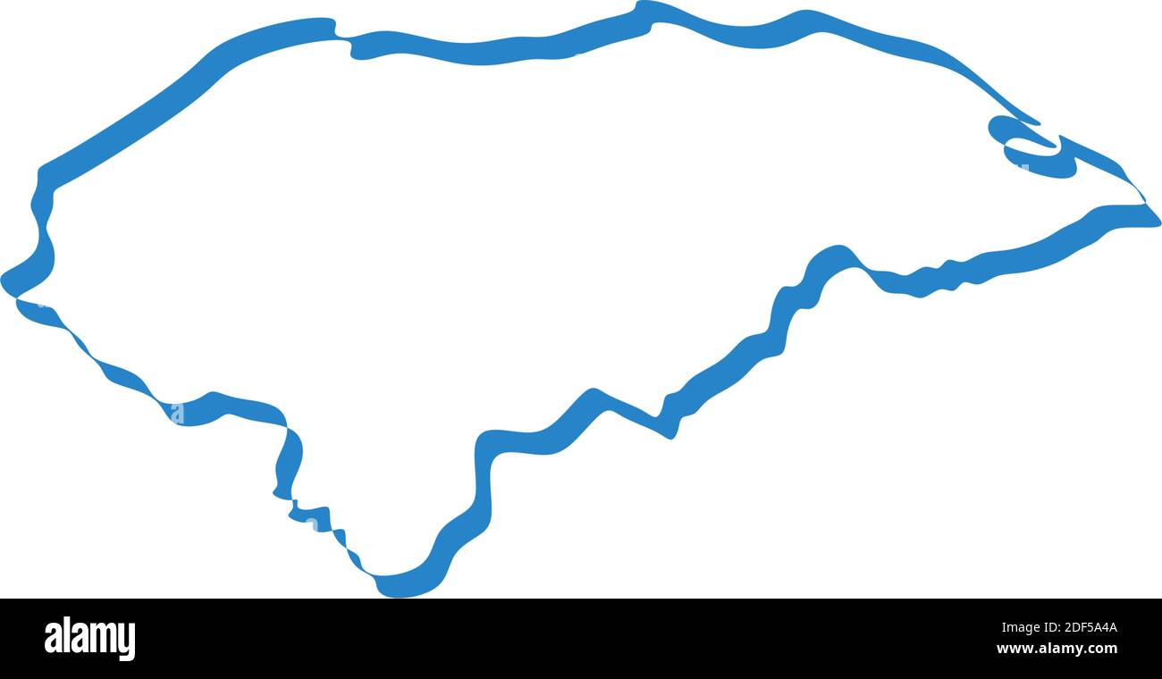Honduras map vector Cut Out Stock - Honduras Map Icon Vector Symbol 2DF5A4A