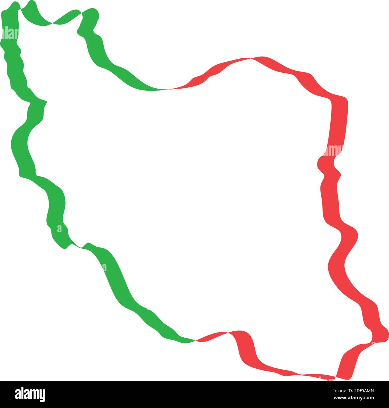iran map icon vector symbol Stock Vector