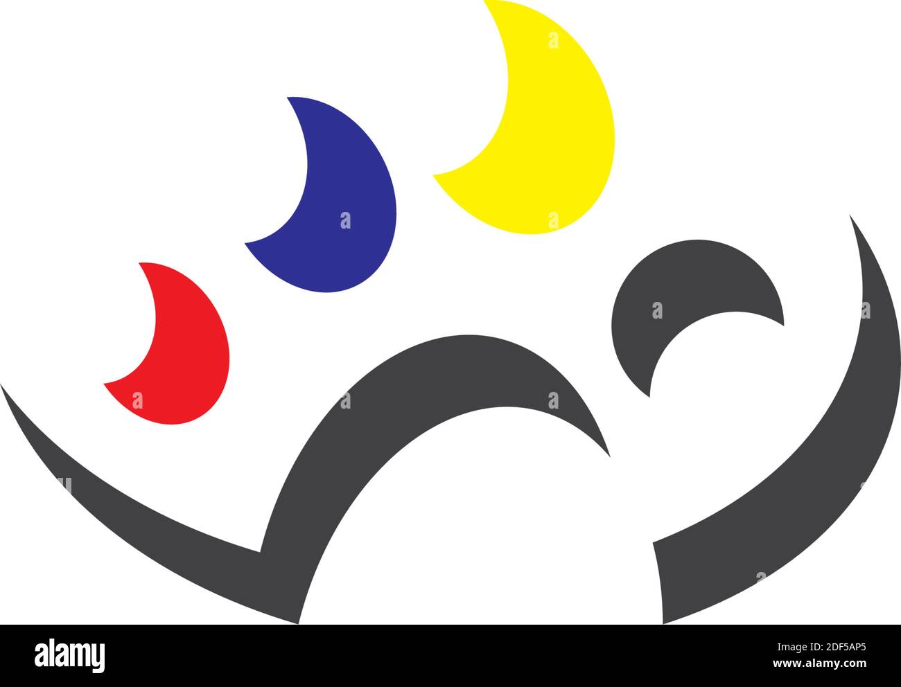 painting palette painter logo icon vector Stock Vector