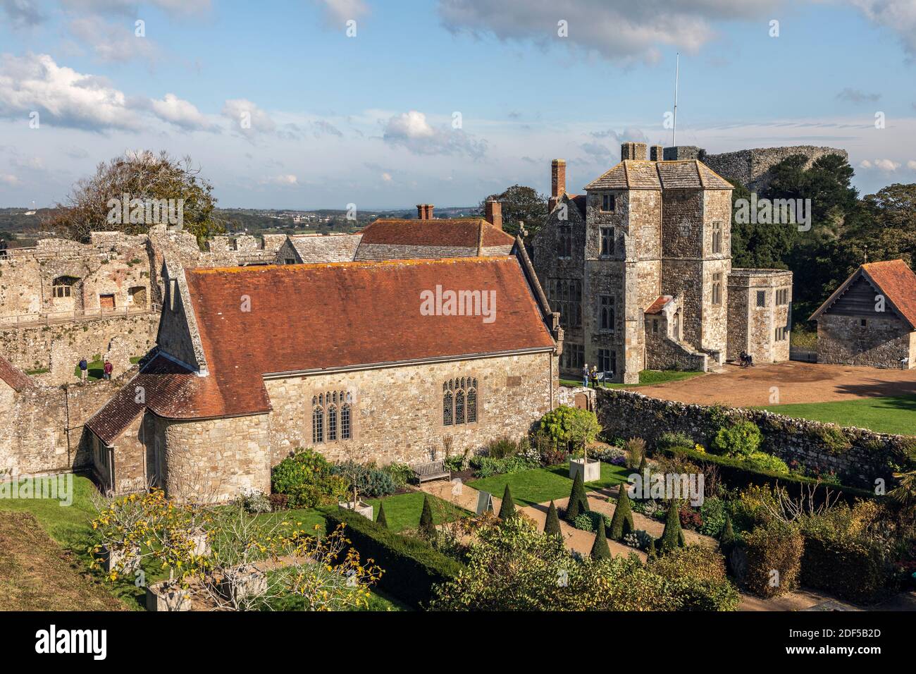 The Princess Beatrice Garden inside Carisbrooke Castle, Newport, isle of Wight Stock Photo Alamy
