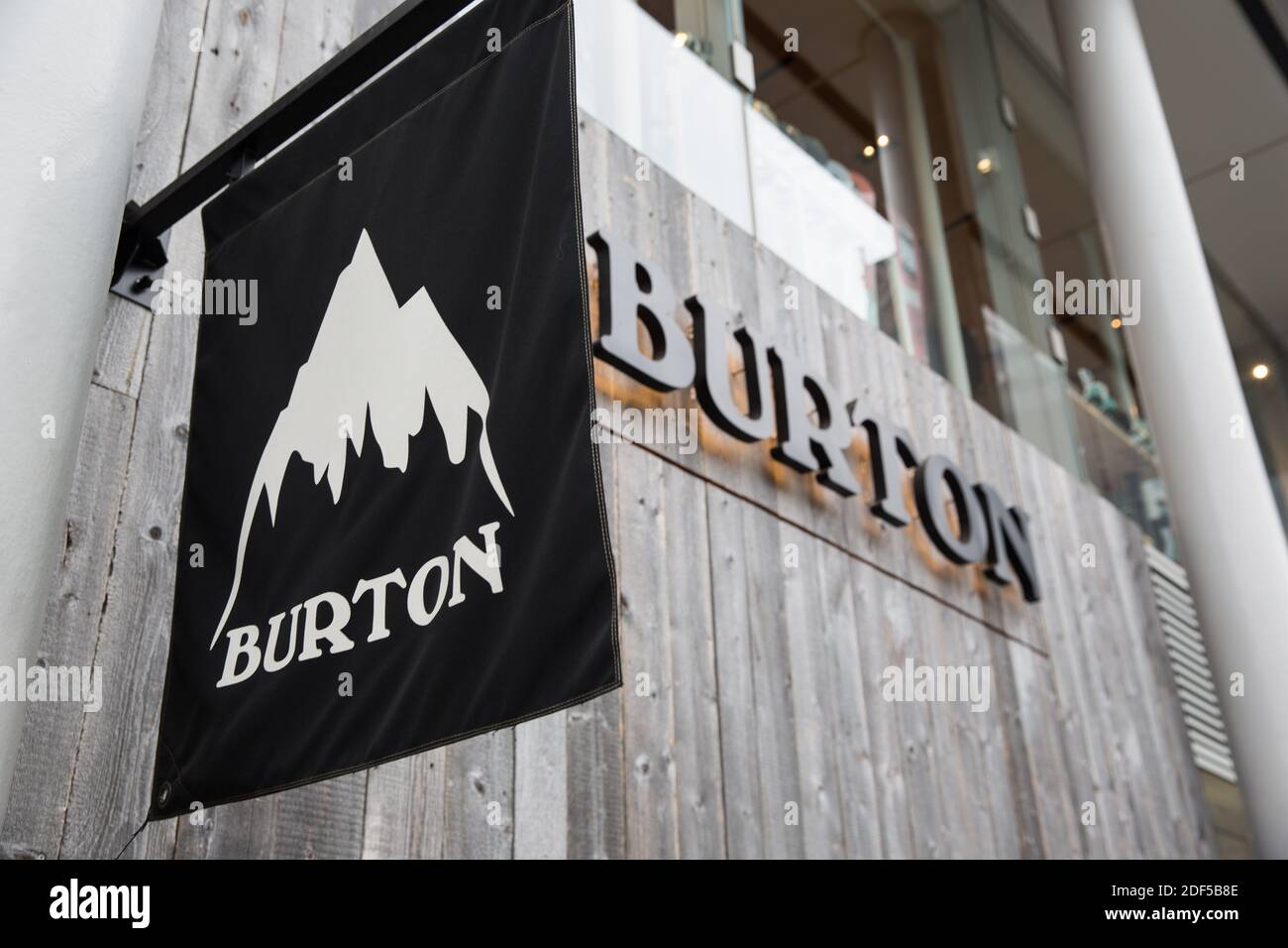 Burton store seen in Omotesando. Stock Photo
