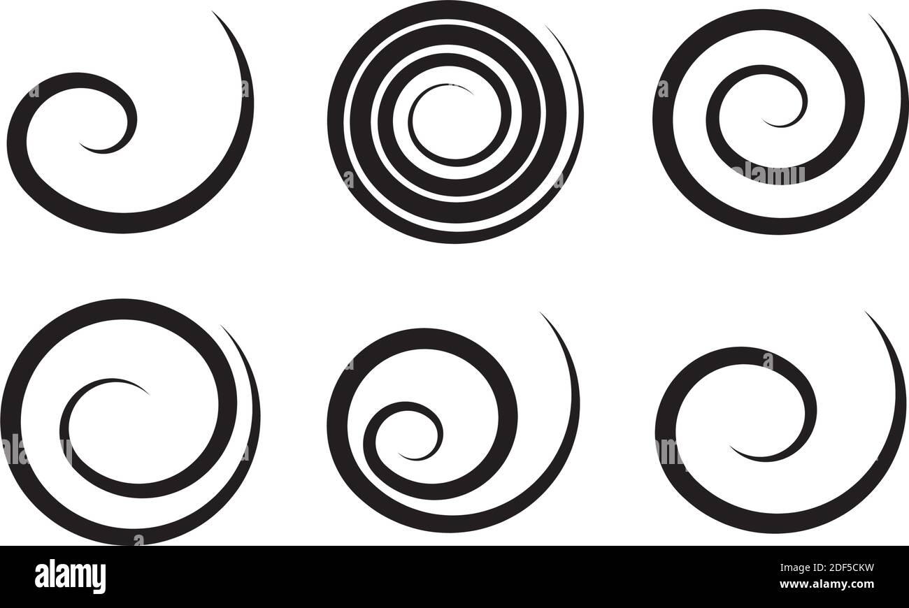 geometric spirals vector set design Stock Vector Image & Art Alamy