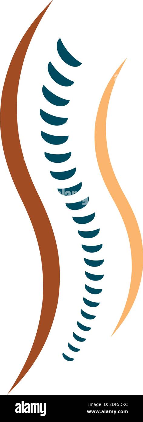 spine logo icon design element vector illustration Stock Vector