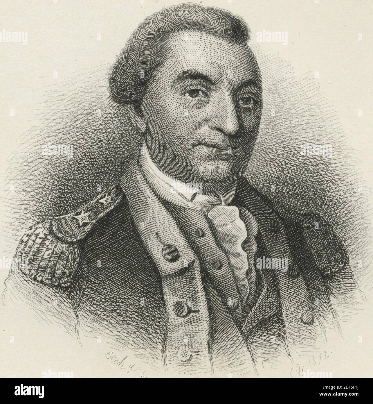 Maj. Gen. the Baron de Kalb, still image, 1827 - 1872 Stock Photo