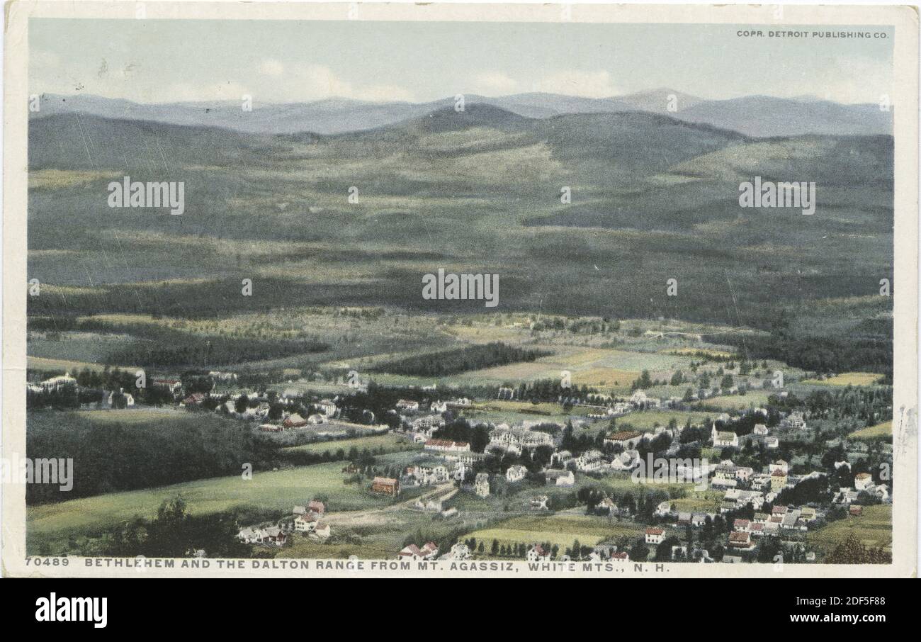 Bethlehem and Dalton Range from Mt. Agassiz, White Mountains, New
