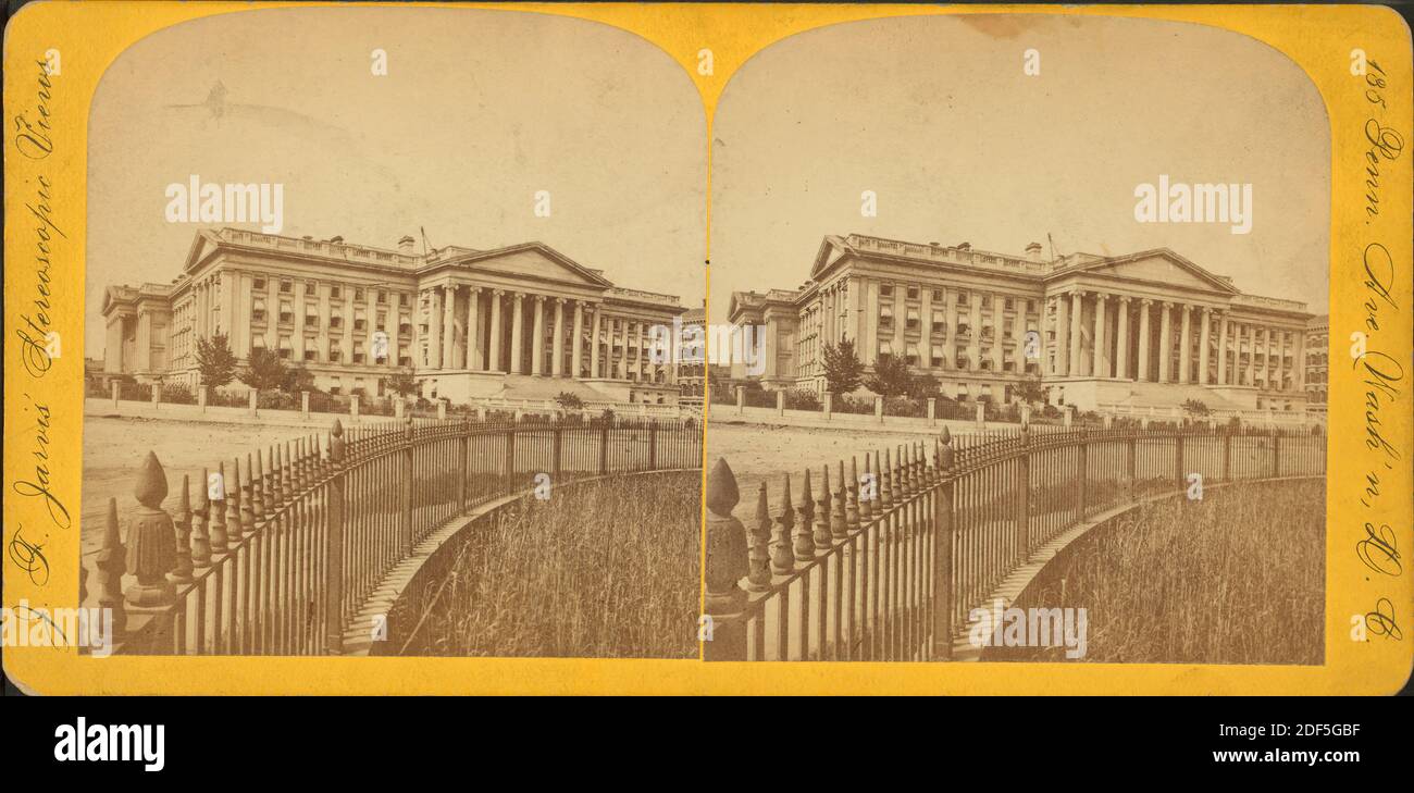 U.S. Treasury., still image, Stereographs, Jarvis, J. F. (John F.) (b. 1850 Stock Photo