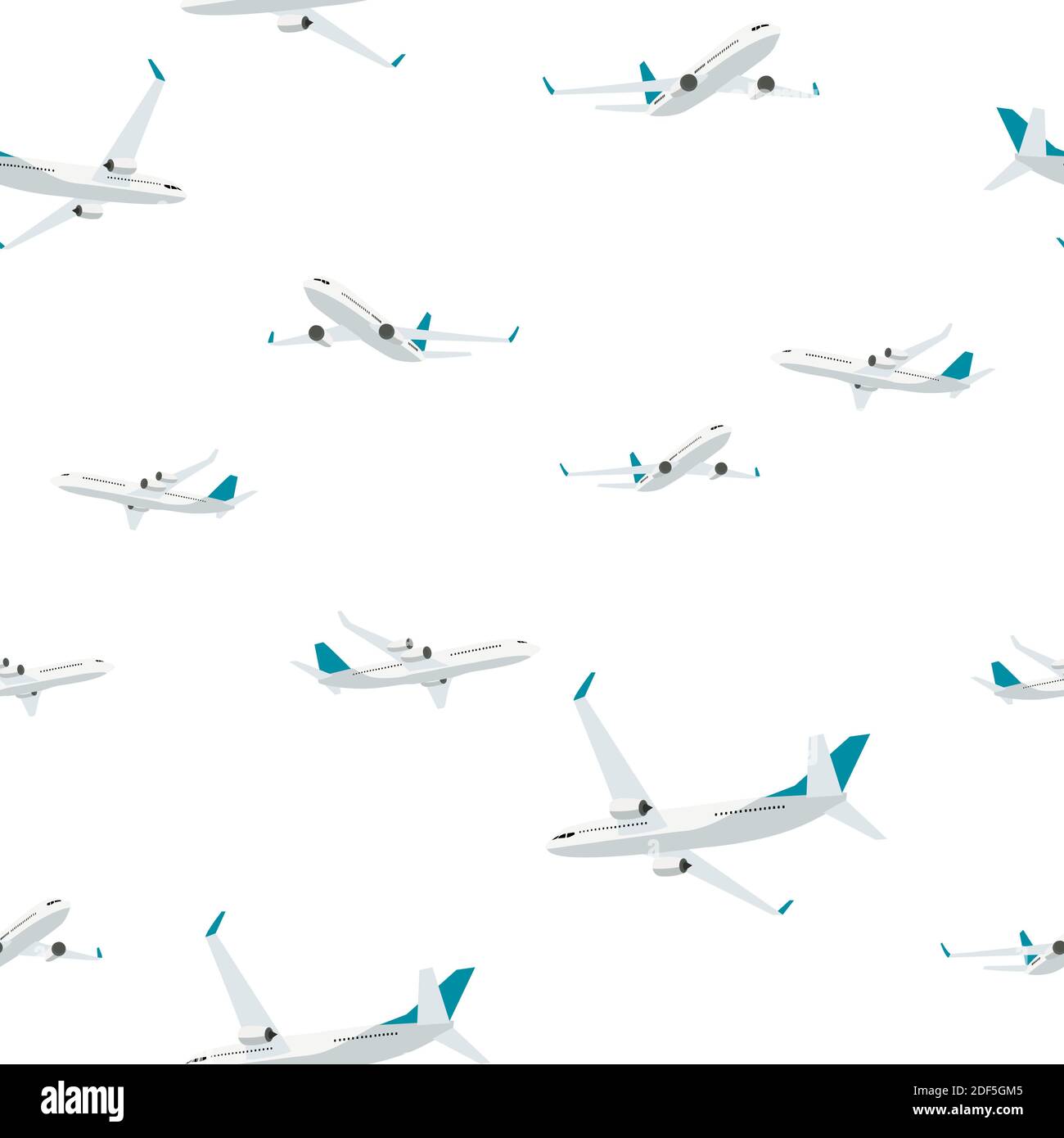 Flying airplane seamless pattern background. Illustration Stock Photo ...