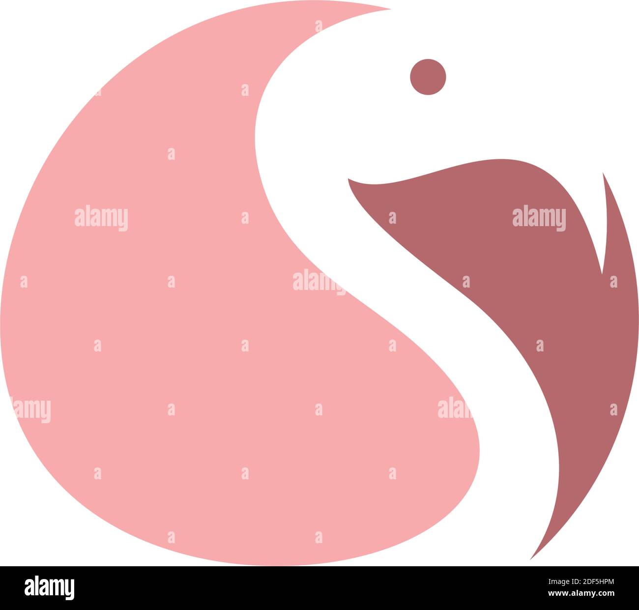 flamingo logo vector symbol icon Stock Vector