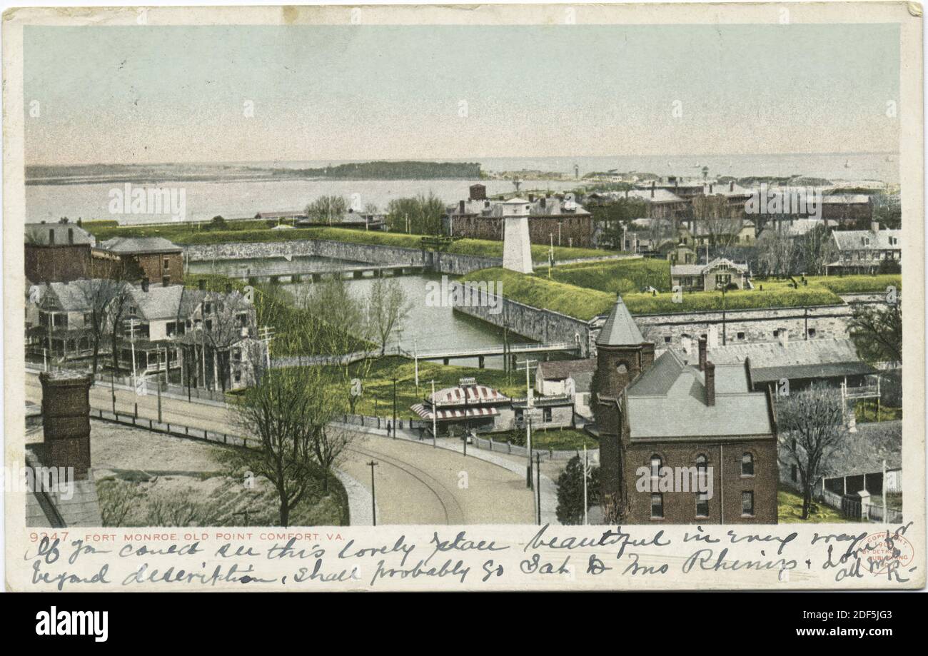 Old Point Comfort, Fort Monroe,Va., still image, Postcards, 1898 1931
