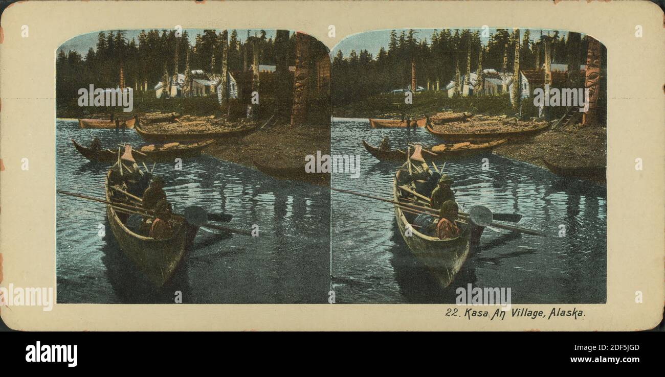Kasa An [Kasaan] village, Alaska., still image, Stereographs, 1900 ...