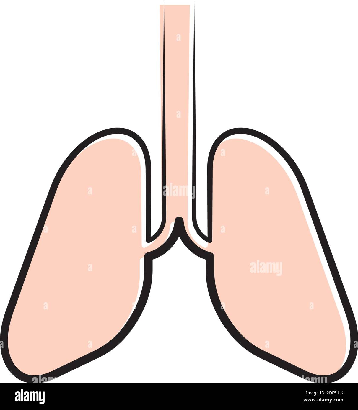 healthy lungs vector icon symbol design Stock Vector