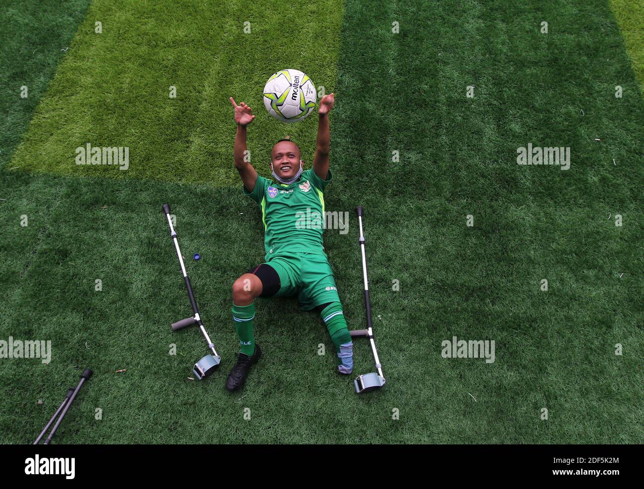 Jakarta, Jakarta, Indonesia. 3rd Dec, 2020. The Garuda Indonesia Amputee Football (INAF) Team