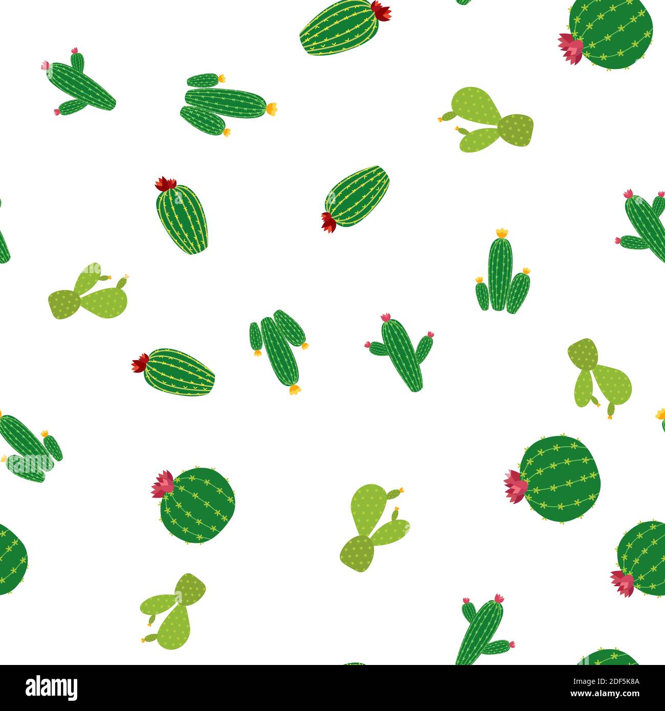 Cactus Seamless Pattern Background Illustration Stock Photo - Alamy