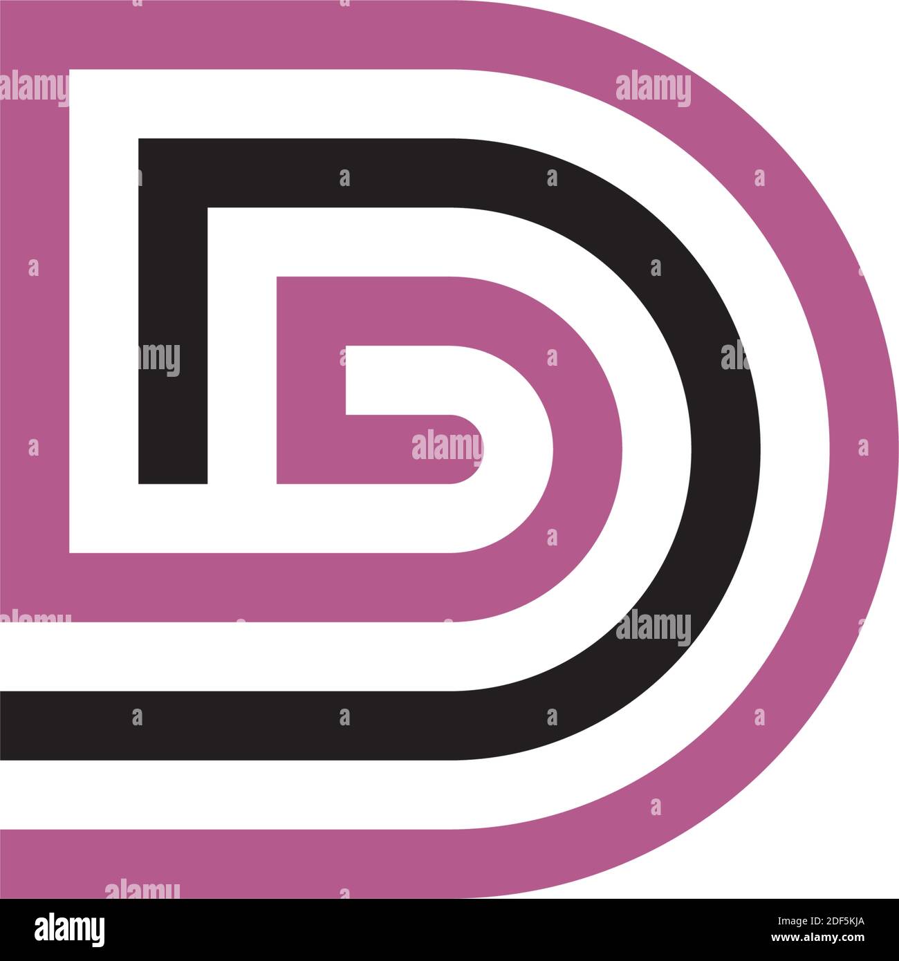 logo letter d purple black icon vector Stock Vector Image & Art Alamy