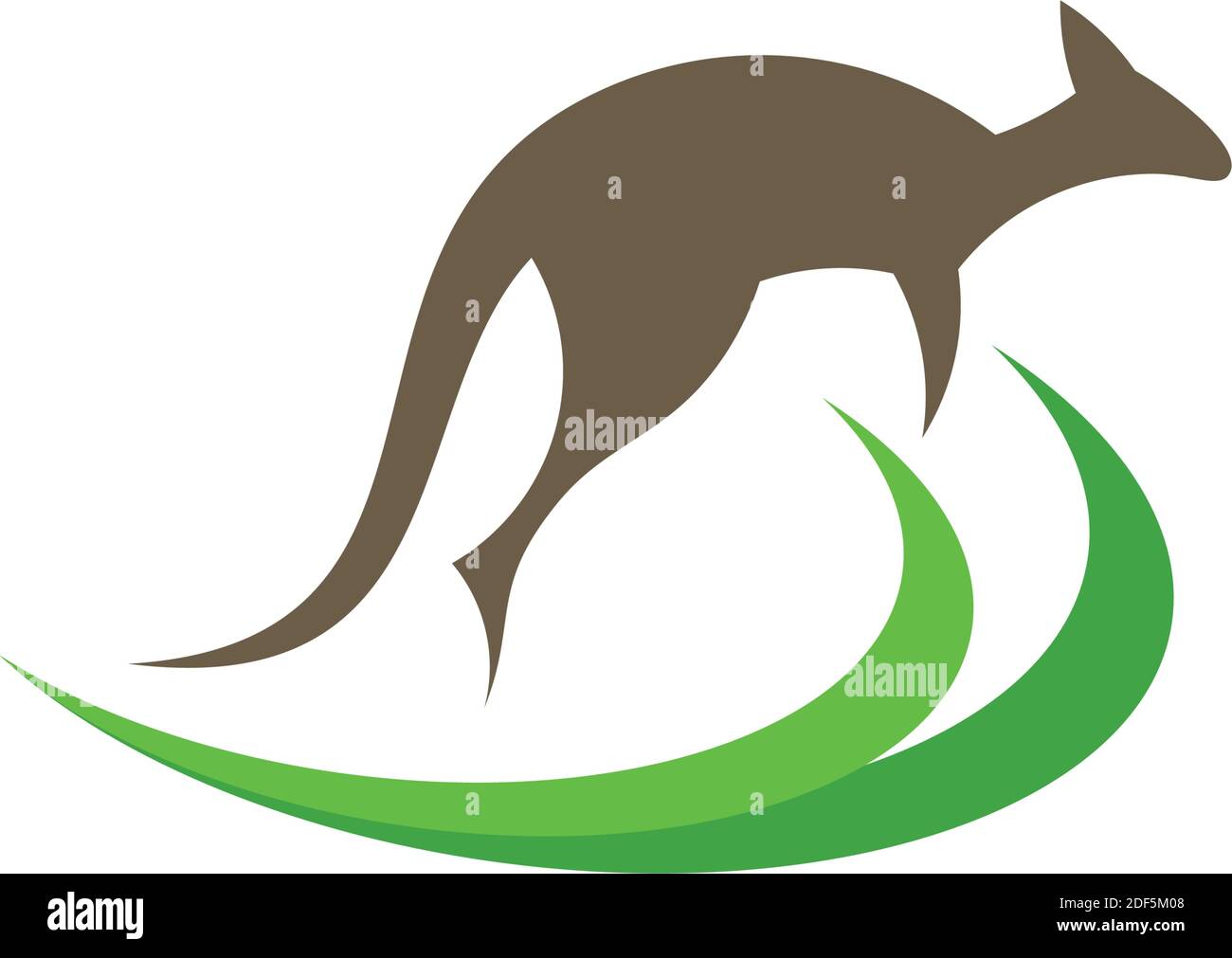 Kangaroo Jumping Vector Logo Illustration Design Stock Vector Image Art Alamy