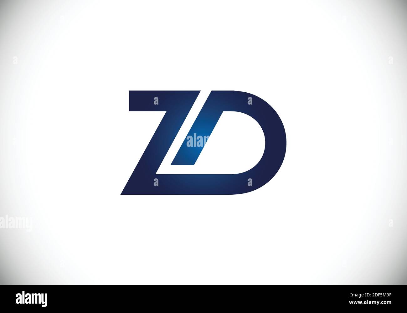 Initial Monogram Letter Z D Logo Design Vector Template Stock Vector ...