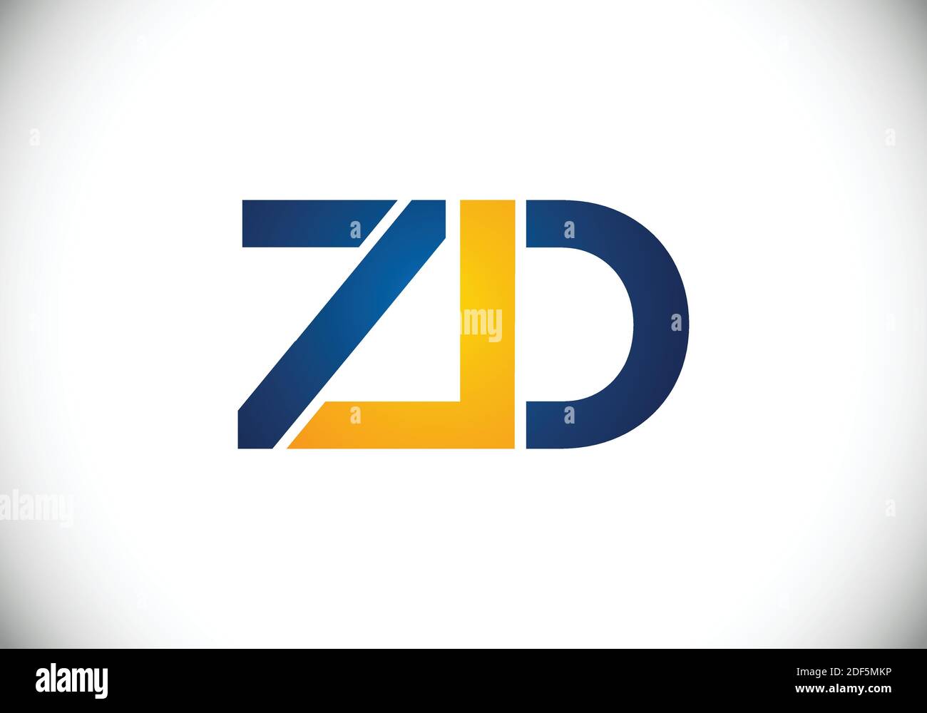 Initial Monogram Letter Z D Logo Design Vector Template Stock Vector ...
