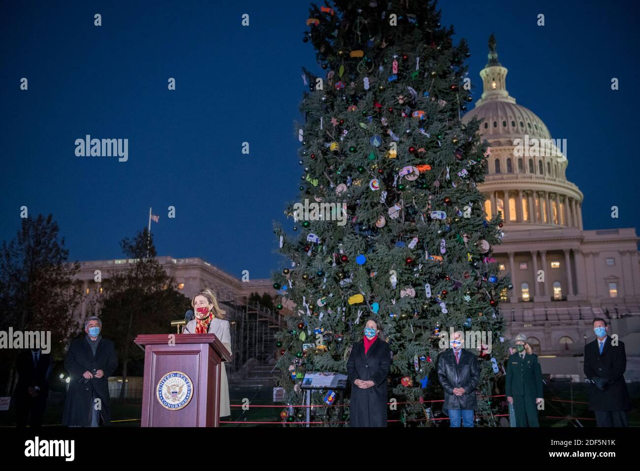 Speaker of the United States House of Representatives Nancy Pelosi (Democrat of California) is