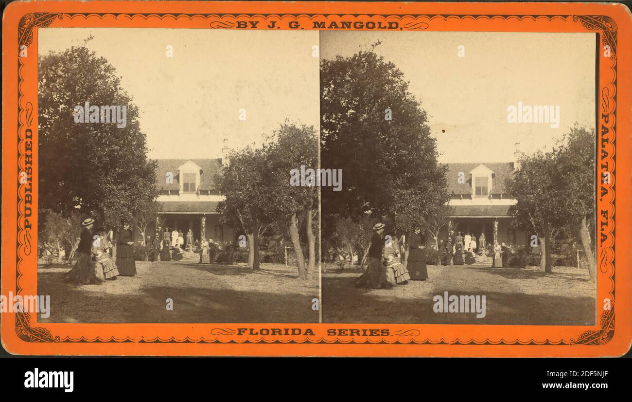 Mr. Underwood's house., still image, Stereographs, 1885, Mangold, J. G. (Jonas G.) (1826-1894 Stock Photo