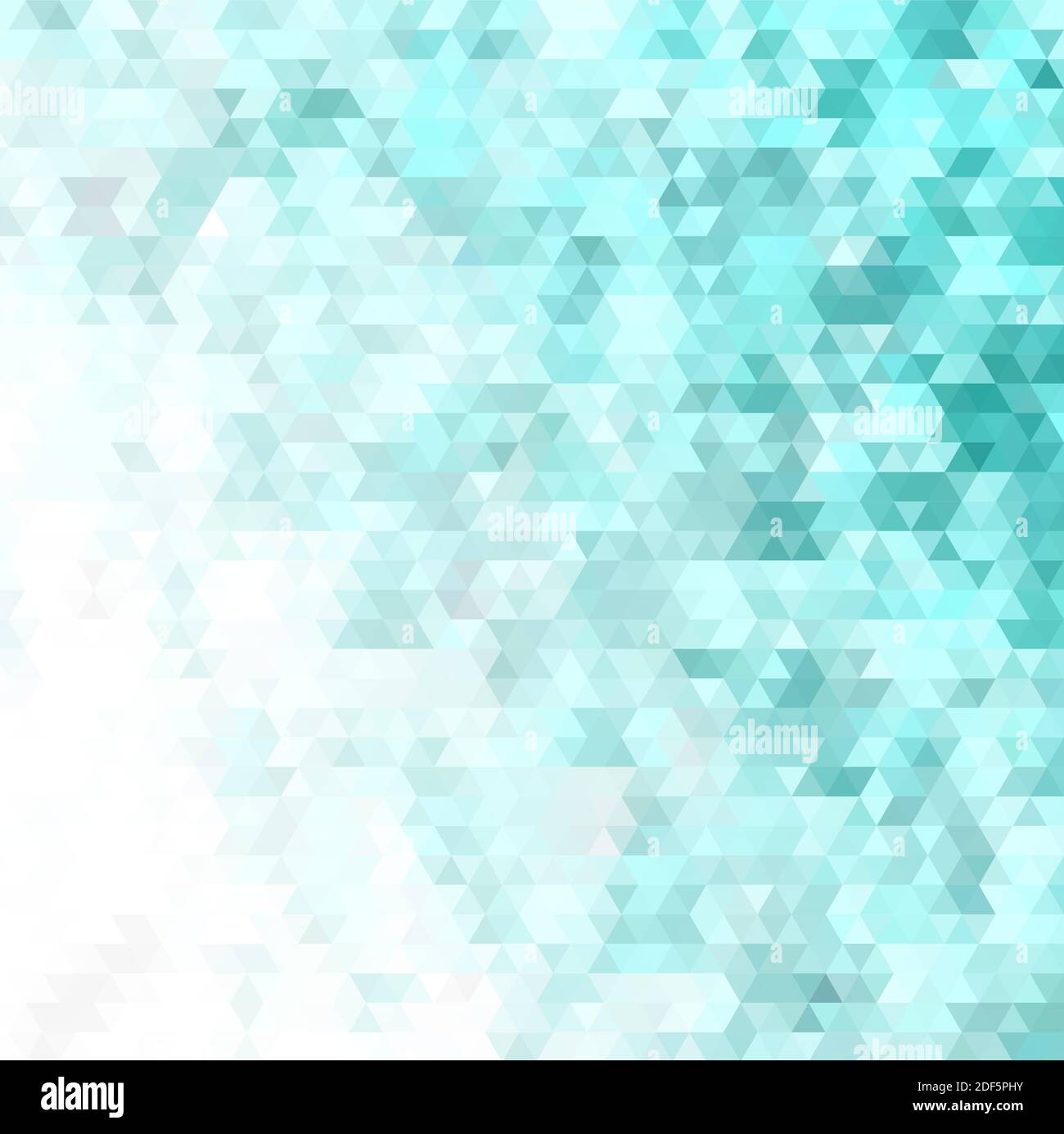Light blue triangular template for presentation. Geometric design
